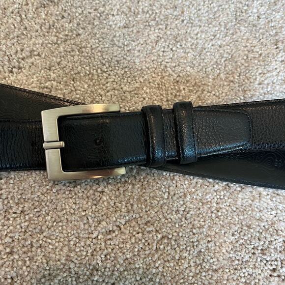 Barney's New‎ York Genuine Italian Leather Black Belt 34/85 - Picture 3 of 8
